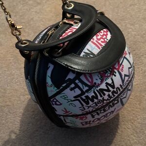Stylish Black and White Graffiti Women's Bag